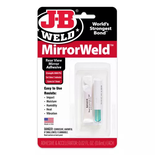 JB Weld 33701 Mirror Weld Adhesive Bonds Rear View Mirrors to Windshields