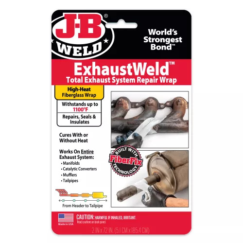 JB WELD 38572 EXHAUST WELD FIBERGLASS WRAP REPAIR PATCH 593C OR 1100F