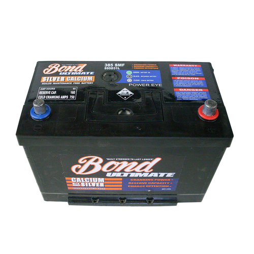 Bond Battery 385SMF Heavy Duty 4WD 4x4 for Rodeo 3.0L Diesel All Models 09-On