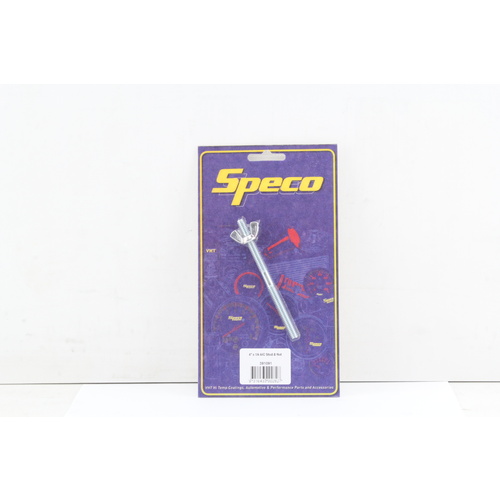 Speco 391091 Air Cleaner Stud & Wing Nut 1/4" X 4" Long Carby Stud x1