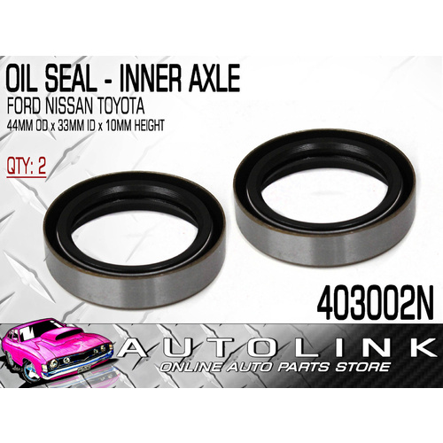 Front Inner Axle Oil Seals for Nissan Patrol 97-99 GU Y61 4.5L Petrol EFI x2