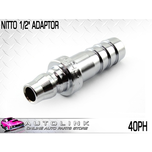 TUBEFIT NITTO MALE ADAPTOR TO 1/2" HOSE 40PH x1