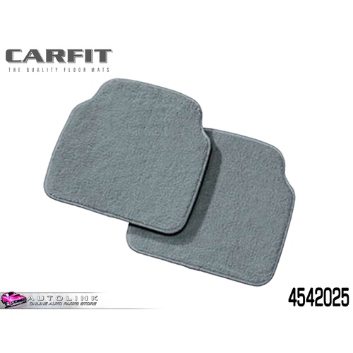 CARFIT PRESTIGE CARPET REAR FLOOR MATS 2 PIECE - GREY 43x45cm 4542025 