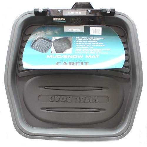 CARFIT 4554015 REAR DEEP DISH MUD SNOW SAND MAT GREY 1 PIECE - 4WD 4X4