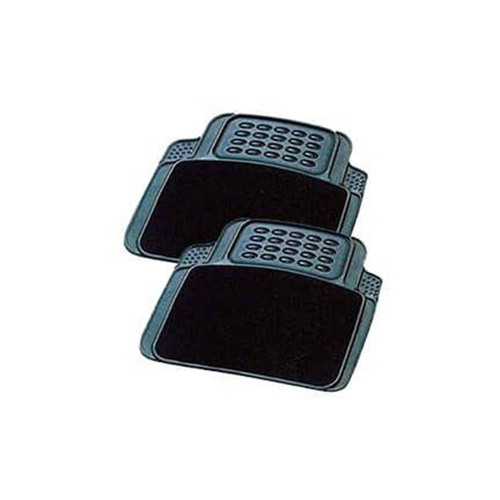 CARFIT 4578051 MAJESTIC REAR BLACK CARPET & RUBBER MAT SET - 2 PIECE UNIVERSAL