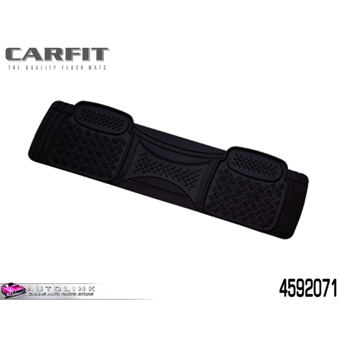 CARFIT SENTRY REAR ONE PIECE FLOOR MAT BLACK RUBBER UNIVERSAL FIT 4592071 