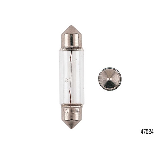NARVA FESTOON GLOBE 24V 10W 11mm x 41mm T-11mm - SOLD AS 1 GLOBE 47524 