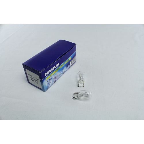 NARVA 47530 12V 21W WEDGE GLOBES TYPE: W3 x 16d T-20mm INDICATOR BOX OF 10 CLEAR