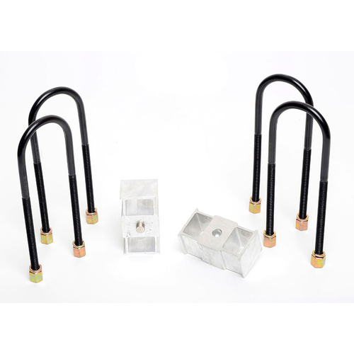 NOLATHANE 47941 REAR LEAF SPRING LOWERING BLOCK KIT 2" FOR FORD V8 MODELS