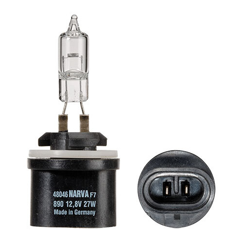 NARVA HALOGEN H27 GLOBE 12V 27W 48046BL STRAIGHT BASE HEADLIGHT GLOBE 2 PIN