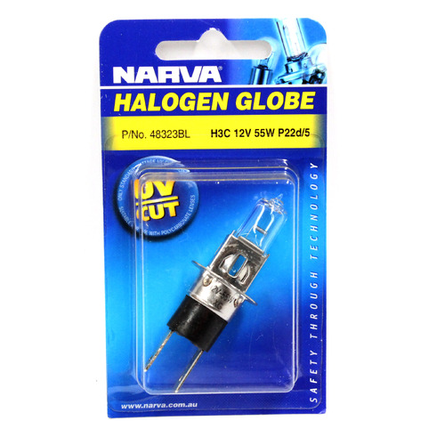 NARVA 48323BL H3C HEAD LAMP GLOBE 12 VOLT 55W 2 PIN FOR EURO LIGHTS x1