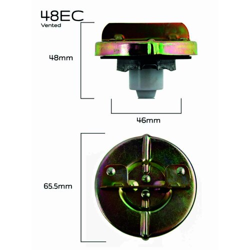 CPC 48EC Fuel Cap for Ford Falcon Fairmont XE XF 3.3L 4.1L 6cyl Unleaded Fuel