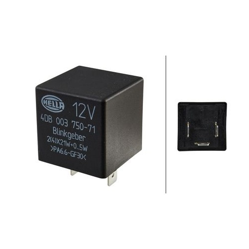 Hella 4DB003750721 Solid State Electronic Flasher Unit 12V 3 PIN