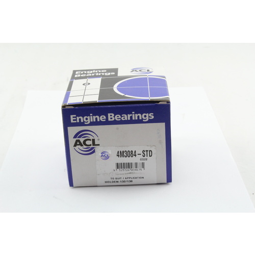 ACL 4M3084-STD MAIN BEARING SET - STD FOR HOLDEN 132 138 GREY MOTOR