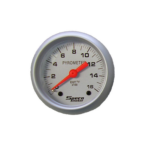 Speco 525-00-C Silver Face 2" EGT Exhaust Pyrometer Gauge Kit 1-1400c Celsius