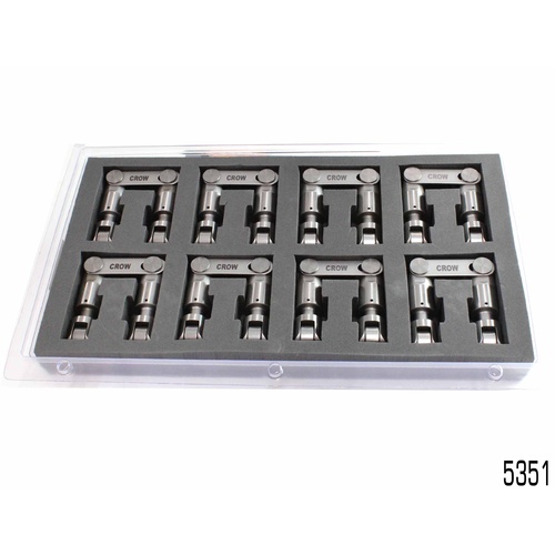 Crow Cams 5351PF Solid Roller Tie Bar Lifter Set for Ford Cleveland V8 302 351
