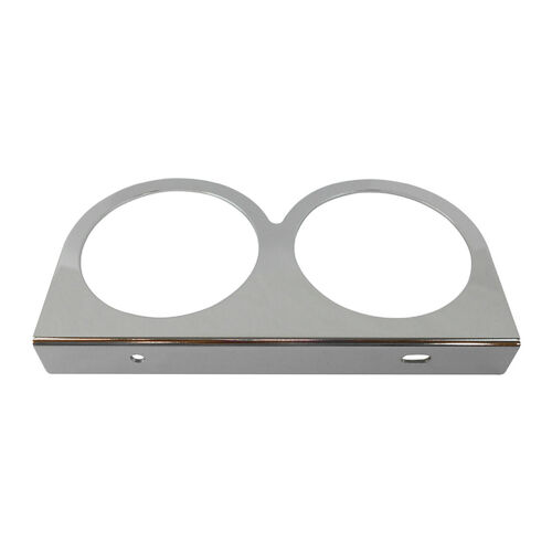 Speco 541-09 Double Gauge Mounting Panel Plate for 2-5/8″ Gauges - Chrome