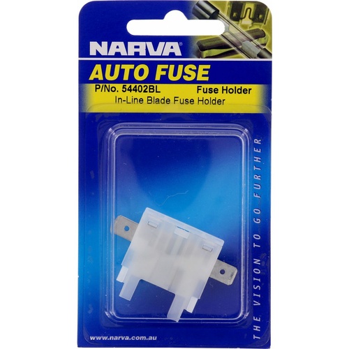 Narva 54402BL In Line Standard Blade Fuse Holder - 30 Amp Female 6.3mm Blade