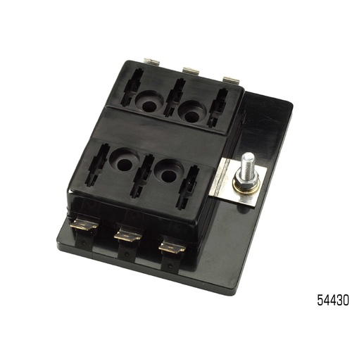 NARVA 6 WAY FUSE BLOCK 25A BLADE FUSE OR CIRCUIT BREAKER SINGLE POWER IN 54430 