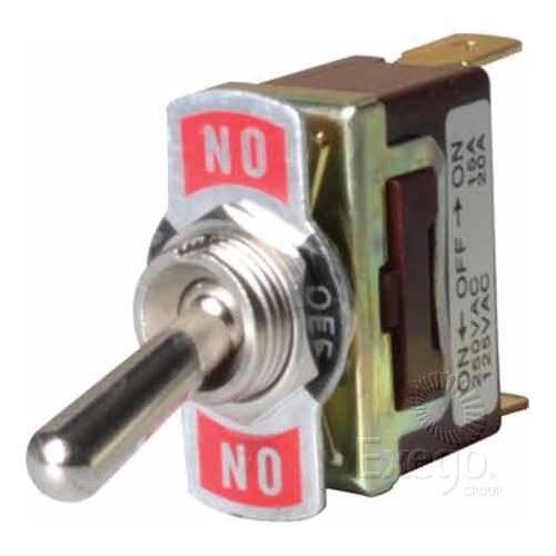 TOGGLE SWITCH METAL ON - OFF - ON 12 VOLT @ 20 AMP 3X MALE PUSH ON TERMINALS