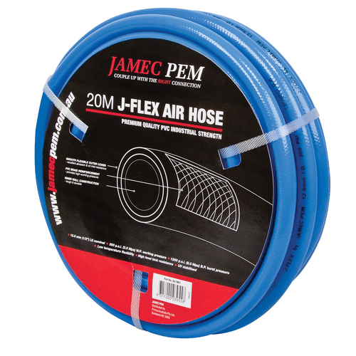 JAMEC PEM 56.1963 PVC REINFORCED BRAIDED AIR HOSE 20 METRES 12.5mm DIA
