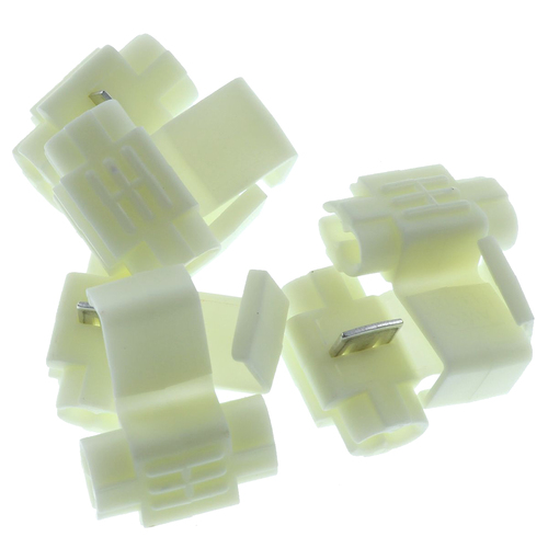 Narva Scotch Locks Crimp Terminals Quick Cable Joiner White 3-4mm Wire x6