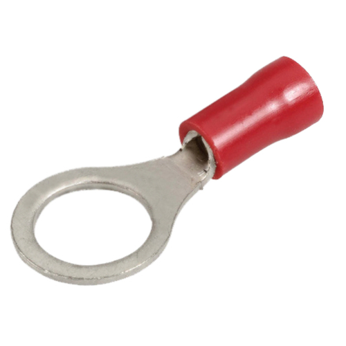 Narva Crimp Terminals Ring Eyelet Insulated Red 2.5 - 3mm Wire 8.4mm Hole Qty of 16