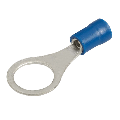 Narva Crimp Terminals Ring Eyelet Insulated Blue 4mm Wire 9.5mm 3/8″ Hole Qty 12