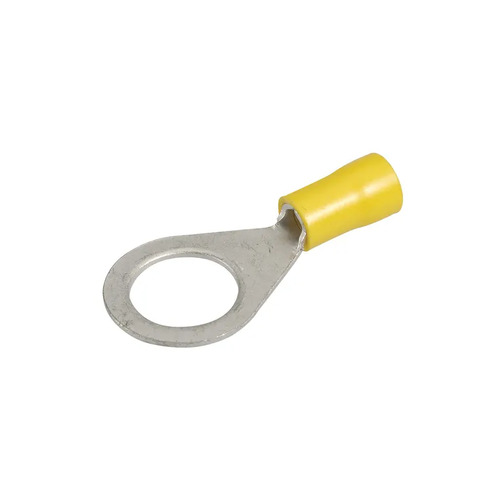 Narva Crimp Terminals Ring Eyelet Insulated Yellow 5-6mm Wire 13mm Hole Qty 12