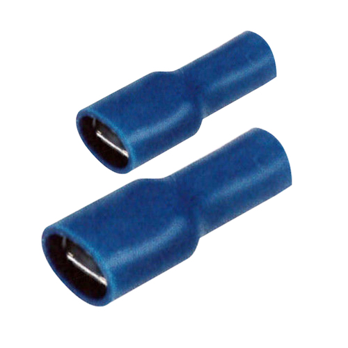 Narva 56144 Insulated Blade Female Terminals Wire 4mm Tab 6.3mm Blue x100