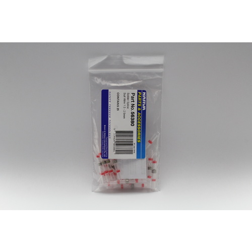 NARVA SOLDER SPLICE TERMINALS - LOW MELT SOLDER - WIRE SIZE: 1.5 - 2.5mm 25 PACK