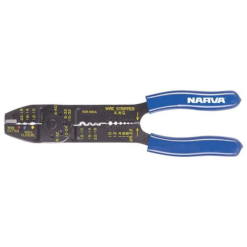 NARVA 56504 TRADESMAN CRIMPING TOOL CRIMPS INSULATED & NON INSULATED TERMINALS