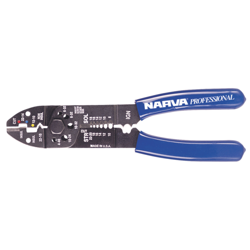 NARVA 56508BL PROFESSIONAL CRIMPING PLIERS - INSULATED & NON INSULATED TERMINAL