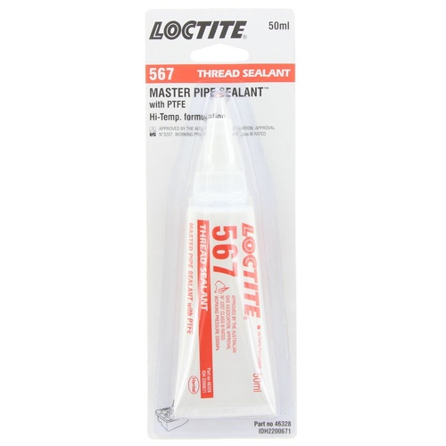 LOCTITE 56747A 567 MASTER PIPE THREAD SEALANT 50ml 1050kpa FUEL RESISTANT