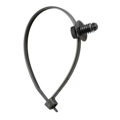 NARVA 56800 BLACK CABLE TIES WITH FIR TREE MOUNT 4.8 x 200mm - 25 PACK