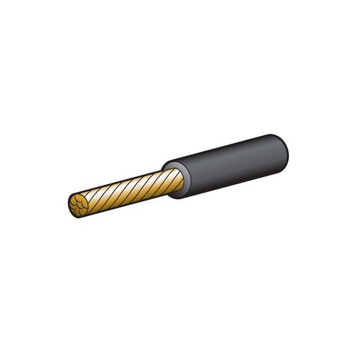NARVA SINGLE CORE CABLE - BLACK 25 AMP 6mm ***SOLD PER METRE*** ( 5816-30BK ) 