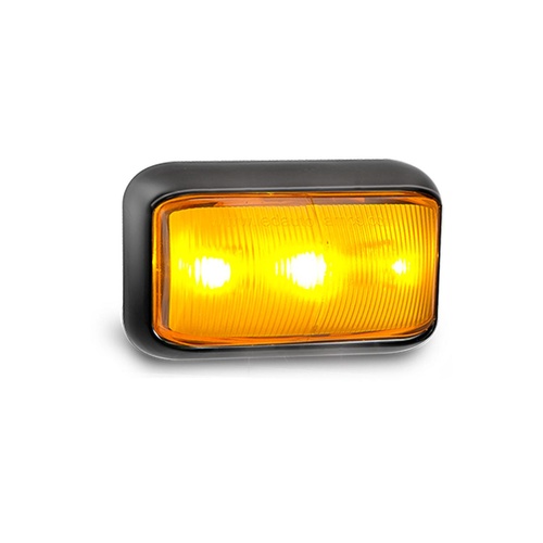 LED Autolamps 58AMB 58 Series Amber Side Marker Indicator Lamps 12-24V Box of 10