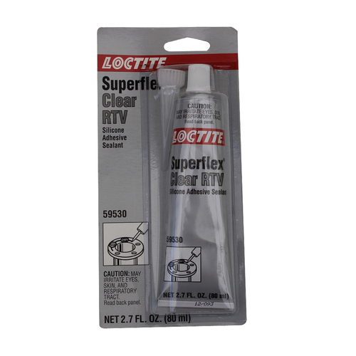 Loctite 59530 Super Flex Clear Hi Temp RTV Silicone 80ml Tube Up to 600f 316c