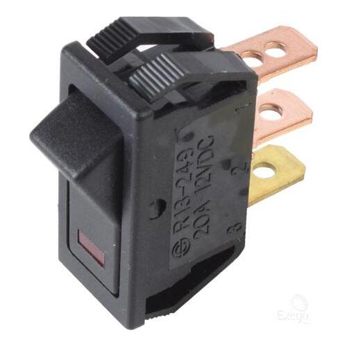 Narva 62003BL Off On Rocker Switch with Red Led 20 Amp 12 Volt 29 x 11.5mm