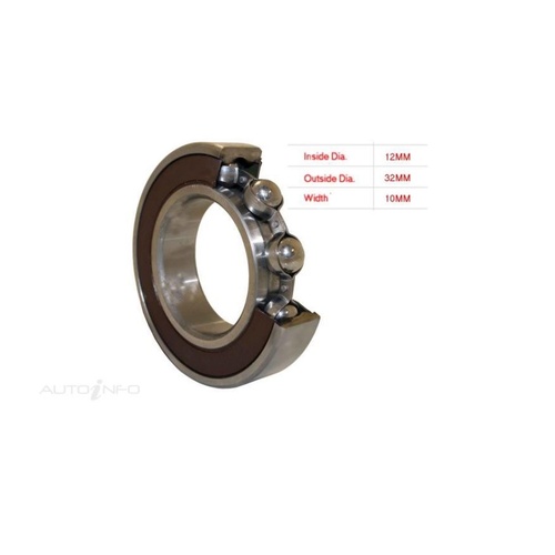 Electric Pilot Spigot Bearing 32 OD x 12 ID x 10mm 6201 6201-2rs V2 C3