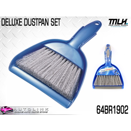 MLH DELUXE DUSTPAN & BRUSH SET - SCRATCH FREE BRISTLES ( 64BR1902 )