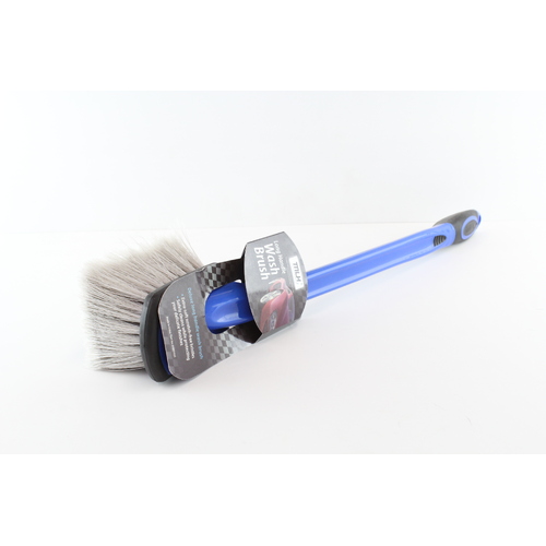 DELUXE LONG HANDLE WASH BRUSH NON SLIP COMFORT GRIP AND LIGHTWEIGHT DESIGN