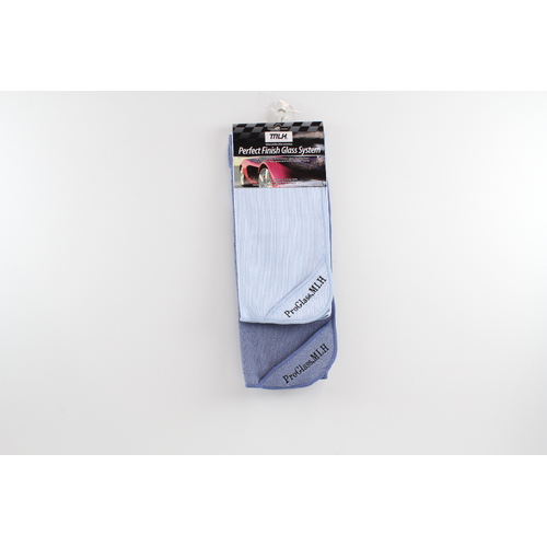 PERFECT FINISH GLASS SYSTEM, A TOUGH LINT FREE GLASS CHAMOIS & CLOTH - TWIN PACK