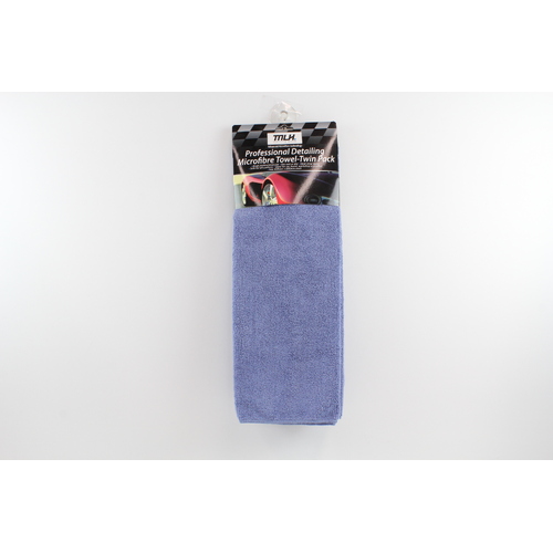 MLH 64MLH806 DETAILING MICROFIBRE TOWEL SAFE FOR ALL SURFACES TWIN PACK