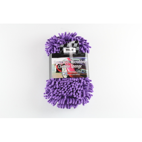 SUPERSUDS CHENILLE MICROFIBRE SPONGE IDEAL FOR COMPLEX SHAPES - PURPLE