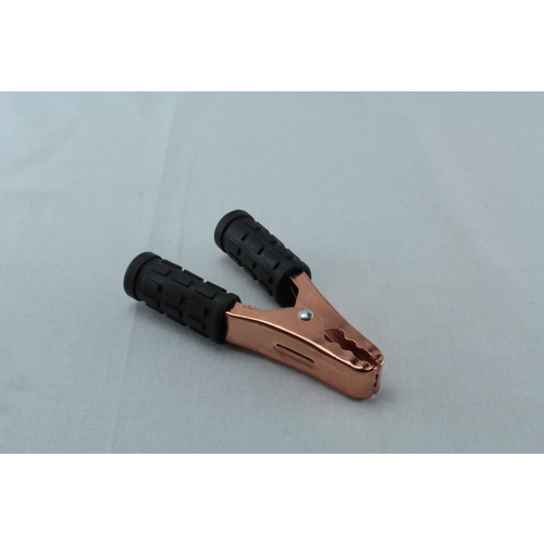 BATTERY NEGATIVE CLIP CLAMP 100 AMP RATING BLACK GRIP JUMPER LEAD JAW OPEN 38mm