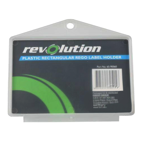 Plastic Rectangular Rego Label Holder for Trailers Bike ATV Boat Car Truck x 1