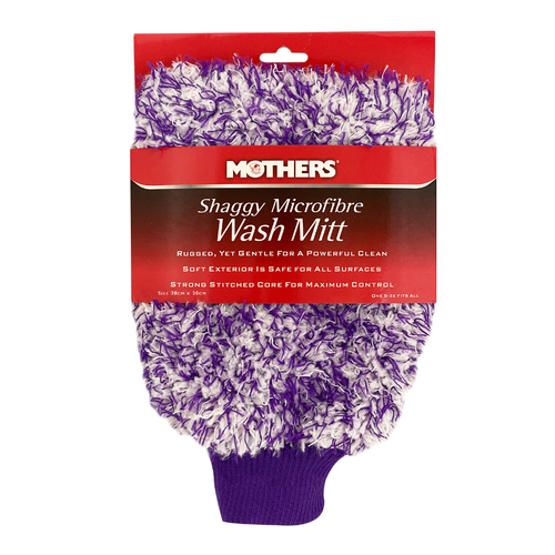 Mothers 6720130 Shaggy Microfibre Wash Mitt 28 x 20cm