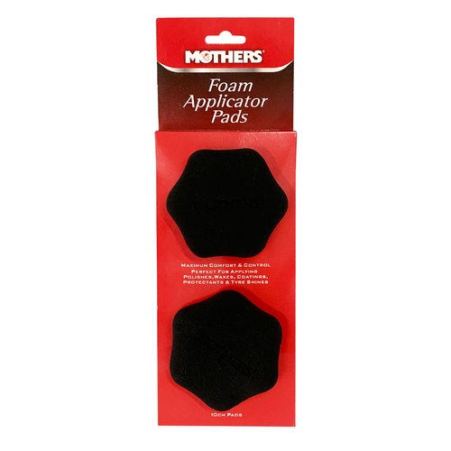 Mothers 6720310 Foam Applicator Pads Hex Shape Handle 10cm