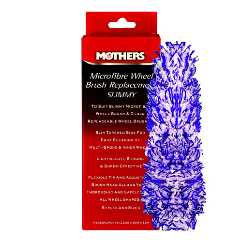Mothers 6720610 Slimmy Replacement – Microfibre Wheel Brush